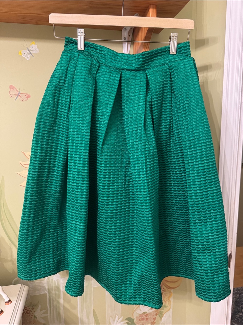 Green A-Line Skirt
